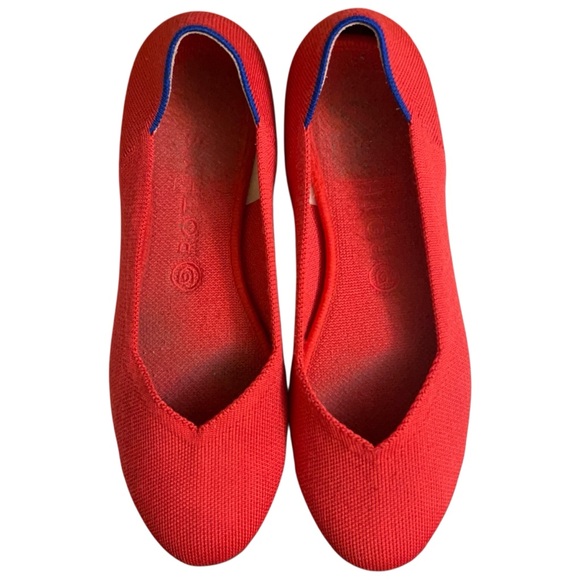 Rothy's Vibrant Red Women's Flats - Picture 5 of 6